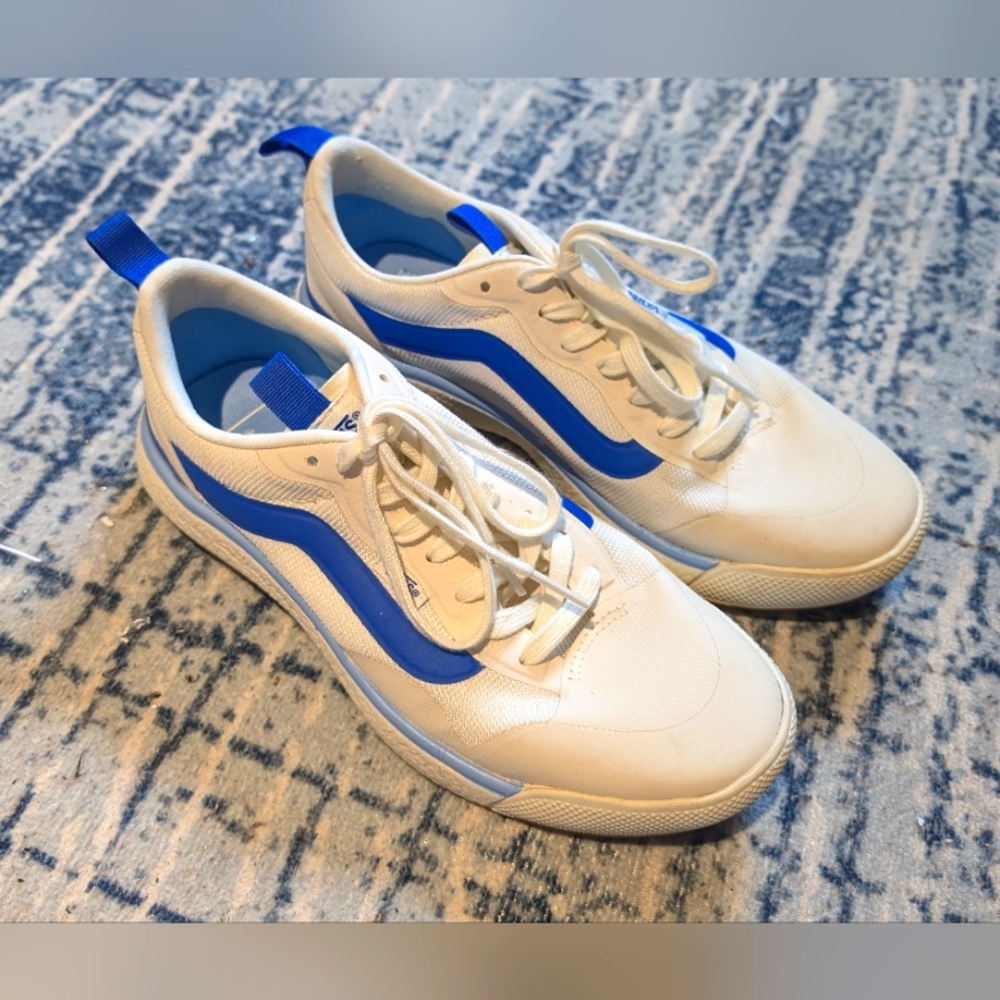 White, Blue and Light-blue EXO - UltraRange Vans with ultra cush sole